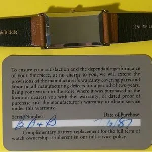 Bailey Bank & Biddles Art Deco Ladies Watch - 1987  Vintage- Battery Warranty Bailey Banks Biddle | Accessories | Bailey Bank Biddles Art  main image 4